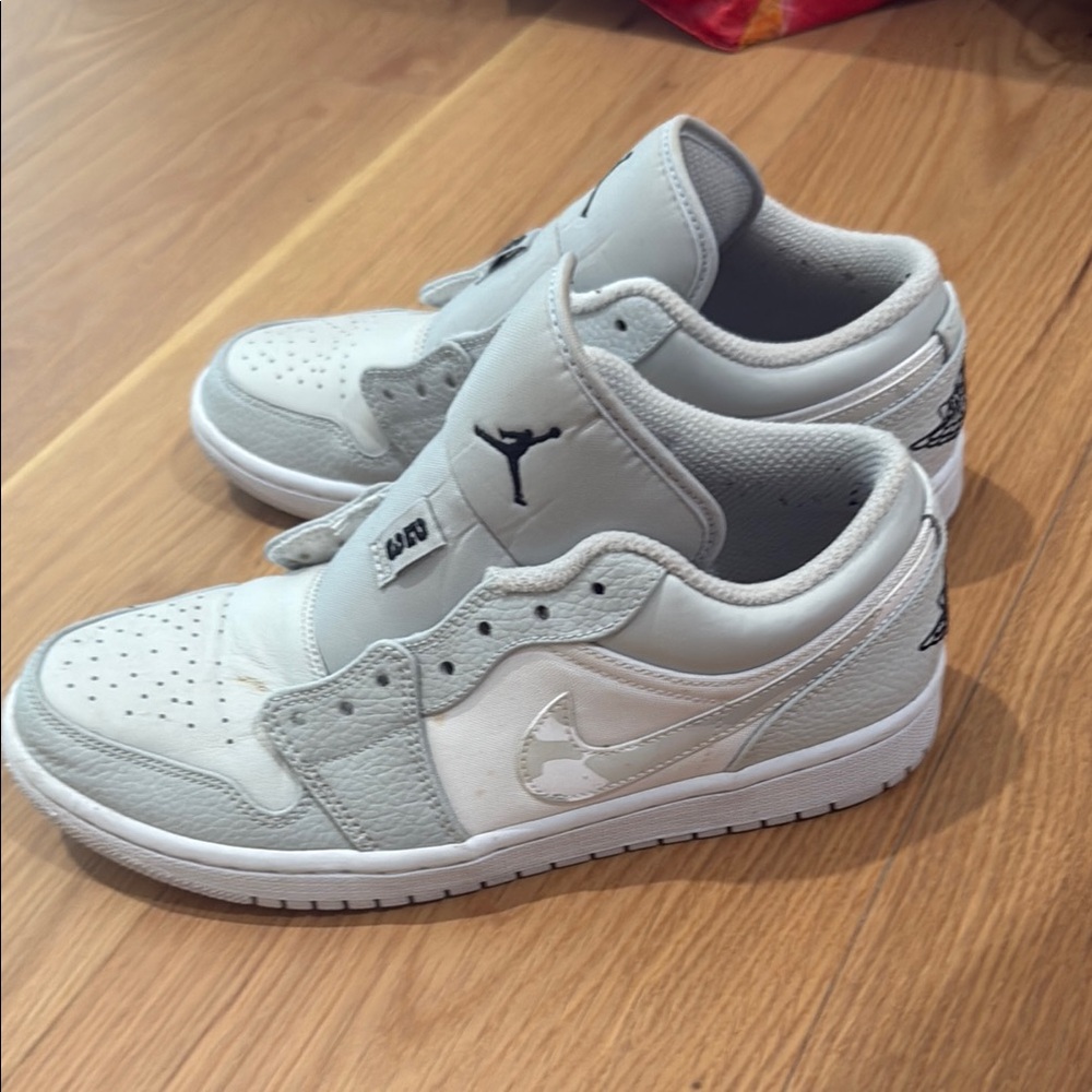 Nike Gray and White Sneakers